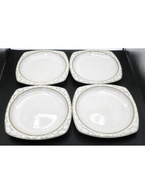 Continental White by Sango 9 Inch Salad Plates Set of 4 Pattern Code: SANCONW